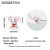 Original Copper Charms Luxury Cute Pink Mouse Beads Fit Bracelet Diy Women Making Delicate Gift Jewelry