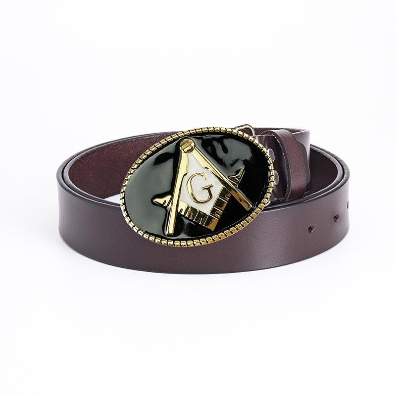 Men's Personalized Belt Fashion Trend Belt Pure Cowhide Belt