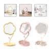 Makeup Mirror for Desk, Rotating Desktop Mirror with Jewelry Tray, Flexible
