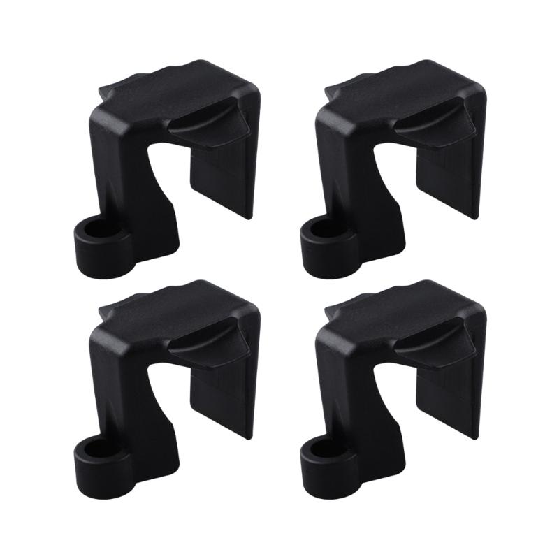 Boat Bumper Hanger Clips for Square Pontoon Rails, Set of 4Pcs Tool-Free Line Guides for Docking and Mooring Use by Boaters