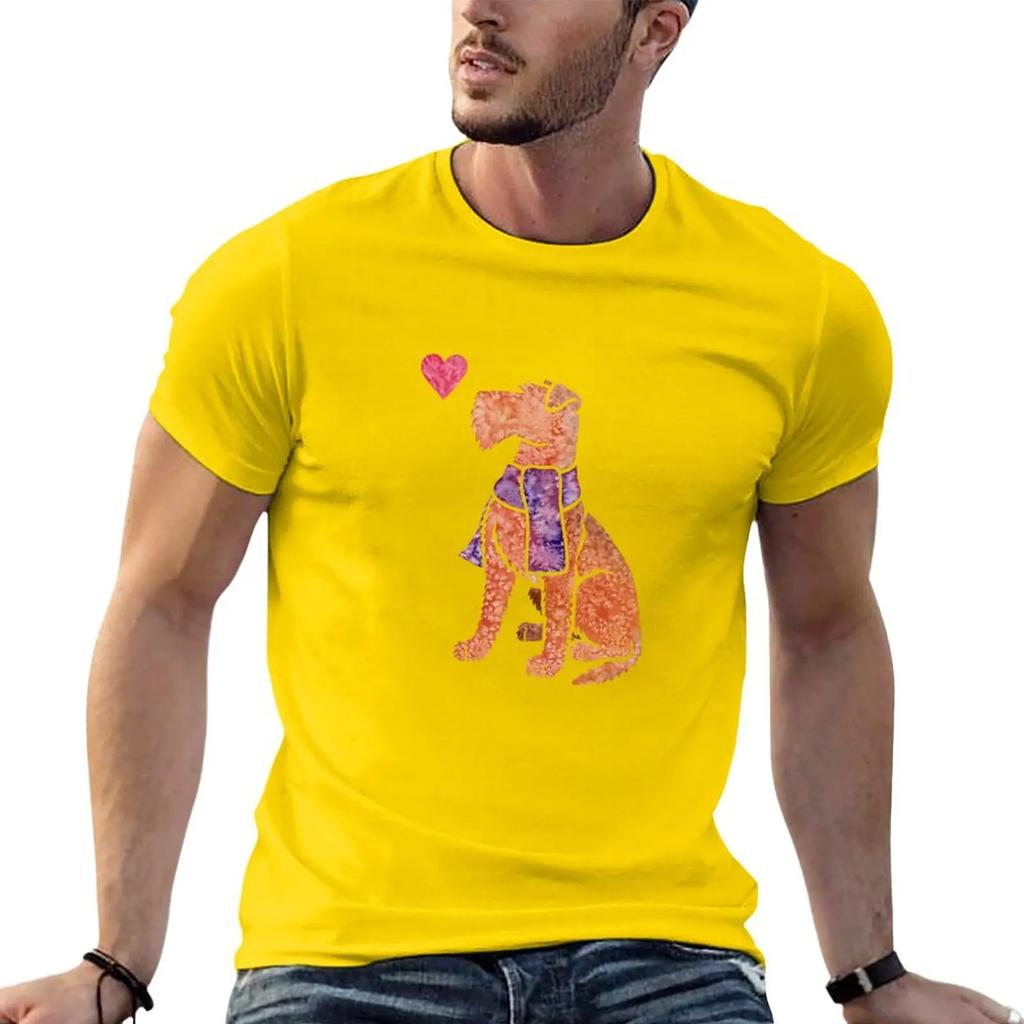Watercolour Irish Terrier T-Shirt plain anime aesthetic clothes clothings