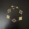 Five-flower Bracelet for Women Four-leaf Clover Bracelet Classy Flower-encrusted Bracelet
