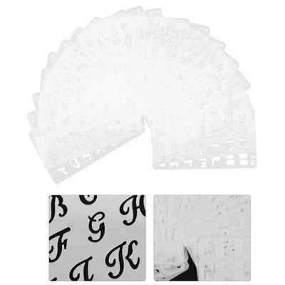 20 Sheets Letter Stencils for Painting Alphabet Templates Perfect for Journaling Drawing Craft Stencils Reusable