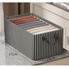 Home Storage Organizer With Foldable Fabric Bin For Clothing And Accessories