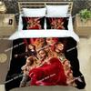 Beyonce Giselle Knowles Bedding Set Duvet Cover Full Queen King Size Pillowcase Bed Print Bed Set Aldult Kid Bedroom Single Twin