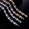 European and American geometric gemstone chain star bracelet hip-hop trend design sense jewelry zircon jewelry customization