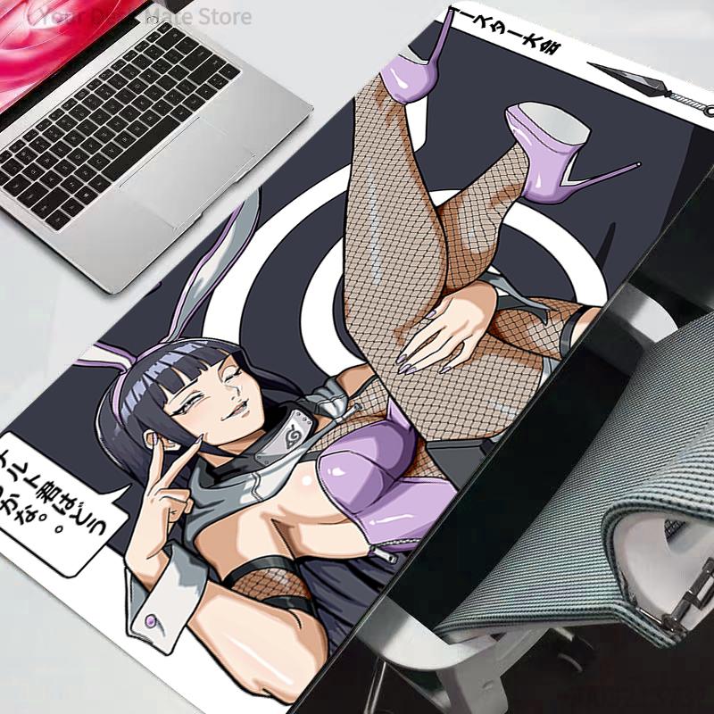Mouse Pad Naruto Large Rubber PC Computer Gaming Accessories Mousepad Desk Mat Locking Edge Gamer Carpet durable anime
