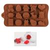 Original Deals Silicone Mold for Chocolate Candy Jelly Ice Cubes 21x10x1cm Heart Star Multi-Symbol Kitchen Baking Tool