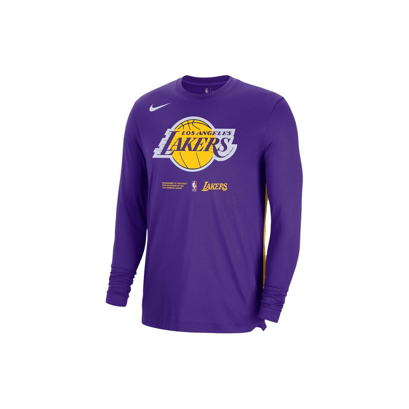Nike Nba Los Angeles Lakers Dri Fit Loose Fit L/S T shirt DN4615-504 M