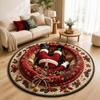 Santa Claus 3D Illusion Rug Non-Slip Xmas Home Decor Atmosphere Decoration Christmas Rug  Indoor