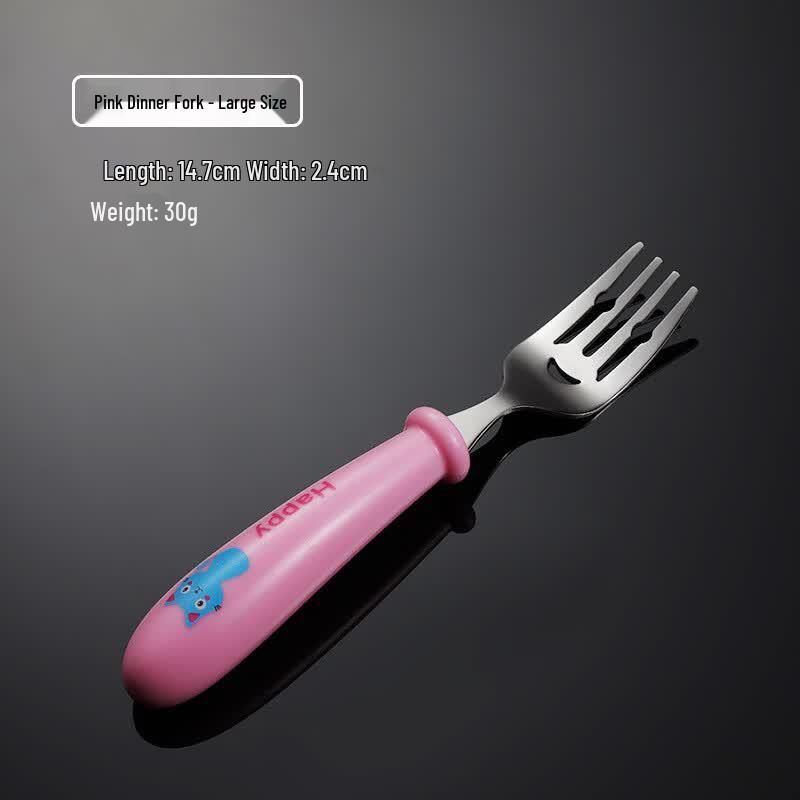 Kids Stainless Steel Fork and Spoon Set