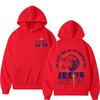 Jesus Saves Fashion Graphic Print Hoodies Man Autumn Winter Fleece Streetwear Tops