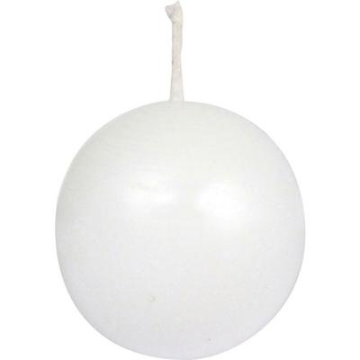 WHITE BALL CANDLE Ø50 Mm