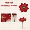 DIY Artificial Poinsettia Flower Layered Petals Christmas Tree Ornaments  Poinsettia Ornament