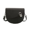 Retro Fashion Pu Leather Saddle Bag For Women 2024 Summer Versatile Shoulder Bag