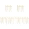 Sewroro Mini Zen Sand Rakes Miniatures 48 Pcs Zen Rake Mini Zen Garden Rakes Meditation Sand Desktop Sand Box Accessories Garden Rake Dining Table