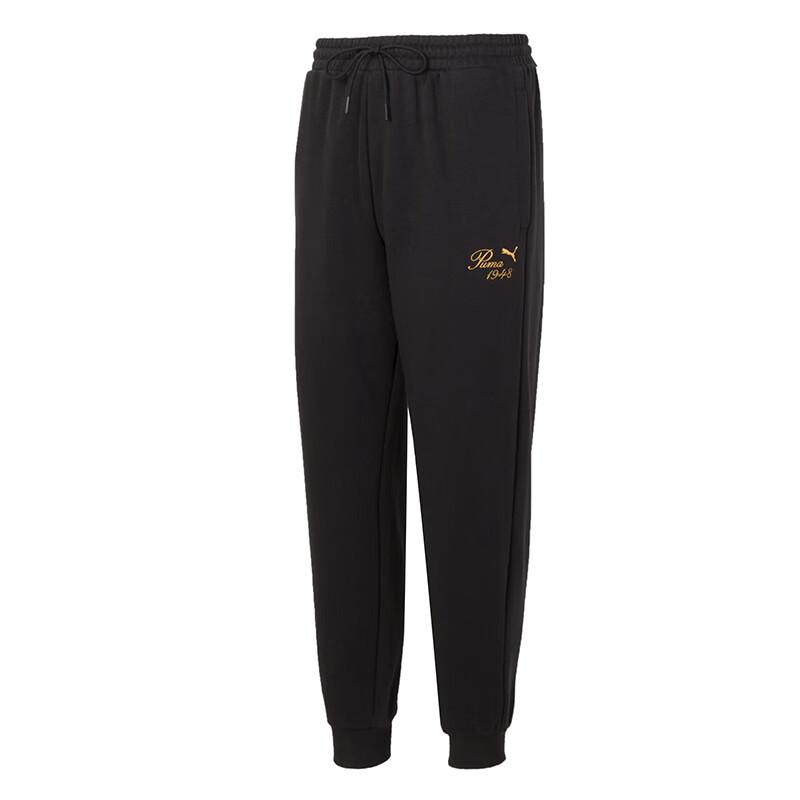 PUMA Core Logo Pants Unisex Black 630973-01 L
