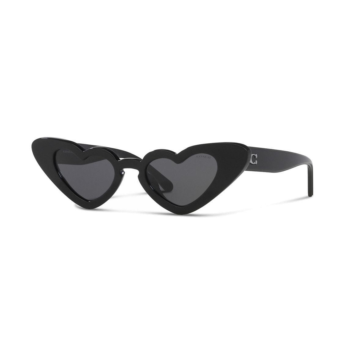 Coach Irregular Shape Sunglasses With Logo Women sunglasses Black CQ770BLK F,Black