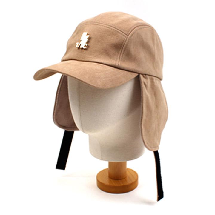 Yunibeosyeolkemiseuteuli Beige Earflap Camp Cap