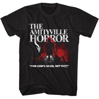 Amityville Horror Lutz S Sekerou Stínově Černé Pánské a Dámské Letní Volné a Prodyšné Tričko Top