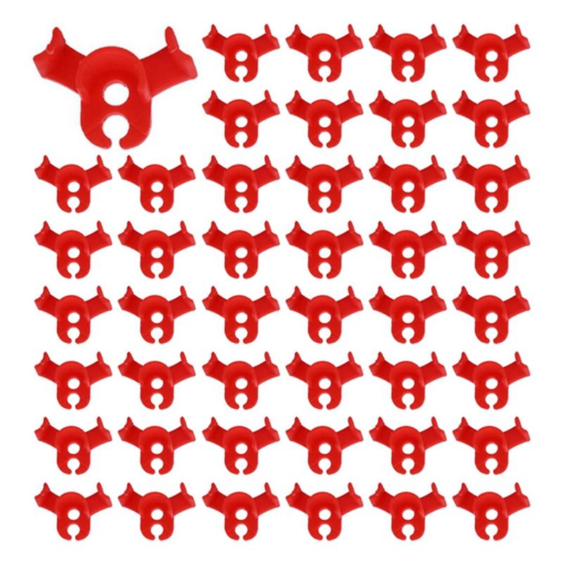 

AD23-150Pcs Plant Clips Bending Tool For Flower Vines Low-Pressure Training 90 Degree Stem Support красный