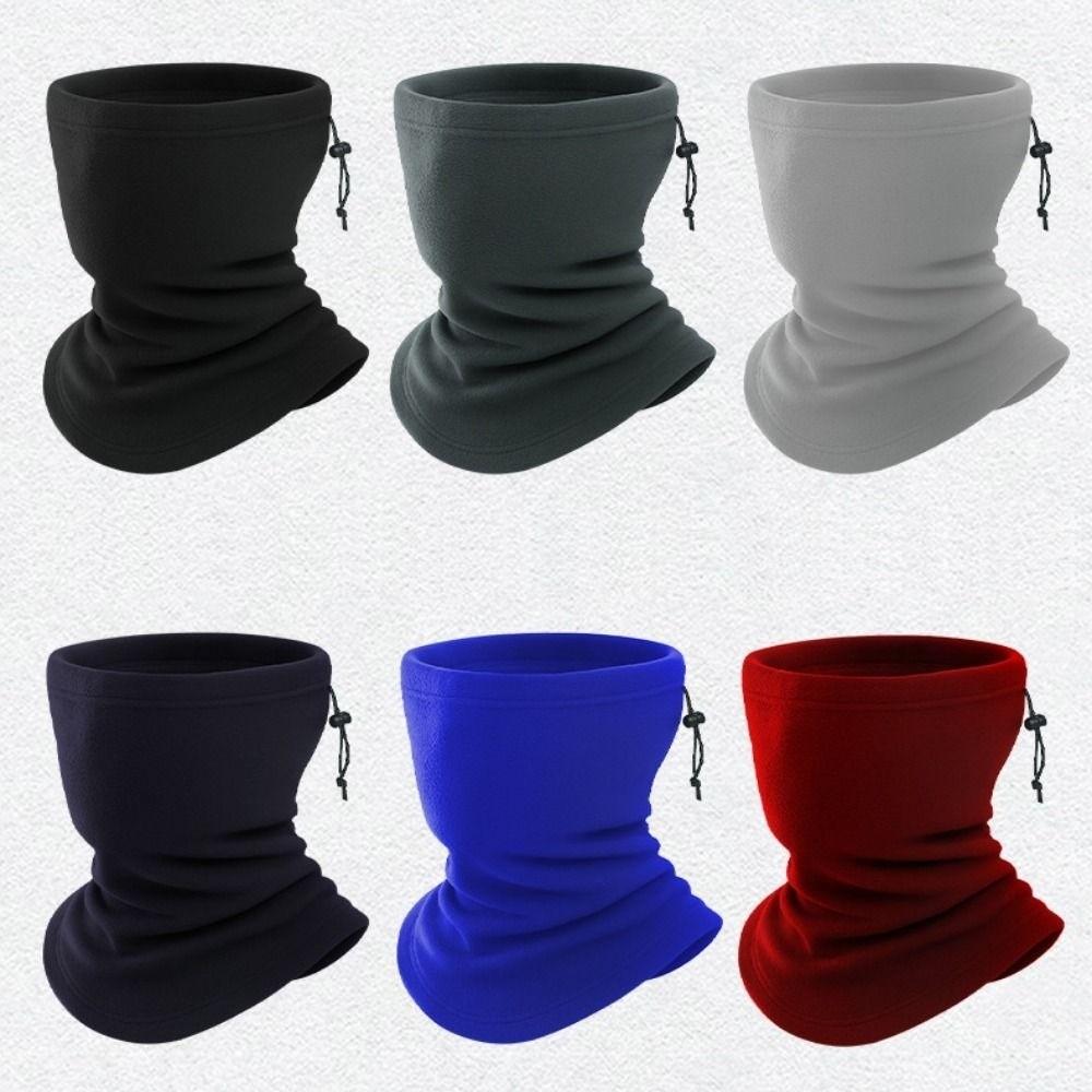 Windproof Winter Warm Fleece Neck Scarves Anti-Frost Motorcycle Half Face Mask Scarf