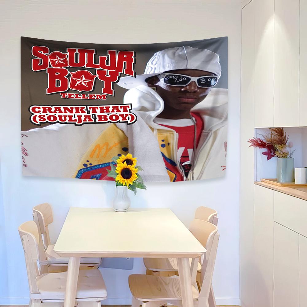 

Soulja Boy Твит Флаги Баннер Дрейк Только Проснулся Свэг Включен Мем Гобелен Настенный Декор Эстетика Украшение Спальни Художественные Постеры 29x37in