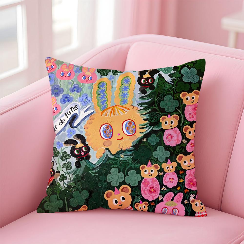 Niedlicher K-Kima Kissenbezug Bequemer Wendekissenbezug Ideal für Auto Sofa Schlafzimmer & mehr