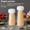 Wooden Pepper Grinder Manual Salt And Pepper Mill Adjustable Coarse-grained Grinder Refillable Salt Mill with Ceramic Lid for Salt Pepper