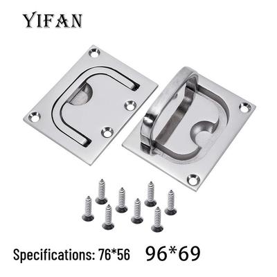 316 Stainless Steel Square Flush Lift Marine Handle