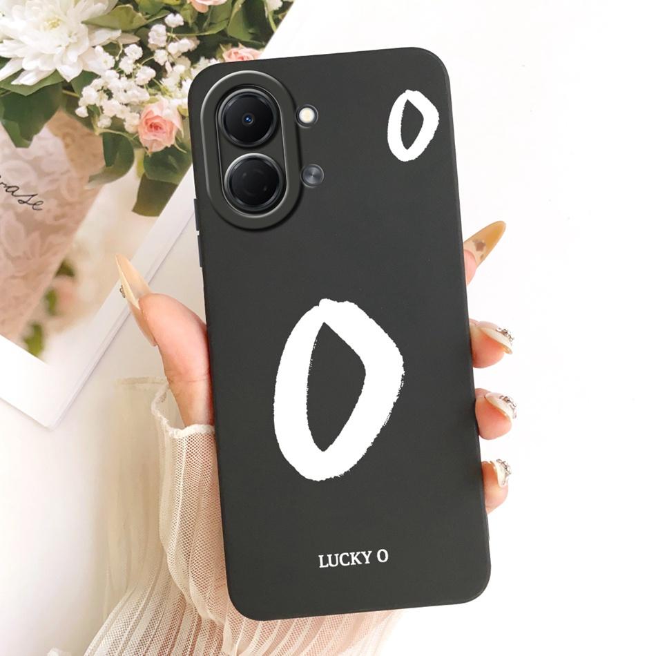 For Tecno Spark Go 3 2026 Lucky Initial Letter Phone Case For Tecno Spark Go3 KN3 Soft Silicone Shockproof Cases Bumpers