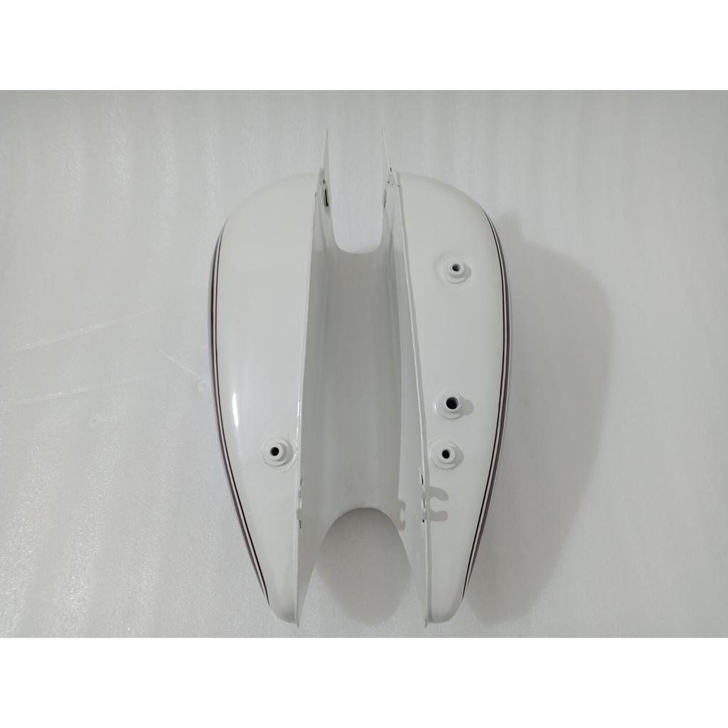 PUCH 250 TF 1952 250Cc White & Chrome Steel Petrol Fuel Tank With Cap |Fit For