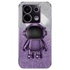 For Xiaomi Poco X6 5G/Redmi Note 13 Pro 5G Case Electroplating Astronaut Kickstand Phone Cover