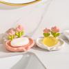 Elegant Non-Punch Soap Holder: High-End Flower Design for Sink