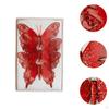 3Pcs Butterfly Christmas Tree Decorations Glitter Butterflies Bedroom Office Hanging for