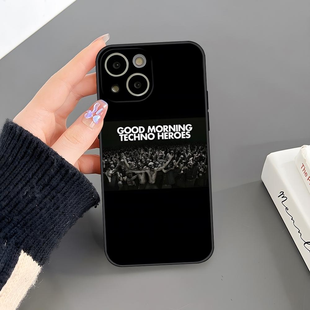 Techno Music Phone Case For Iphone 17 Pro Max 16 15 14 Pro Max 13 Mini 11 12 Xr X Xs SE Plus Back Cover