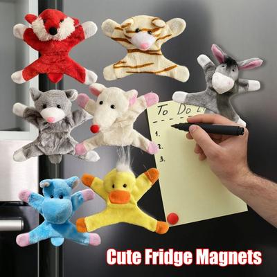 New Cute Fridge Magnets Cartoon Animals Refrigerator Stickers Convenient Animals Fridge Magnets for Home and Home Decorations