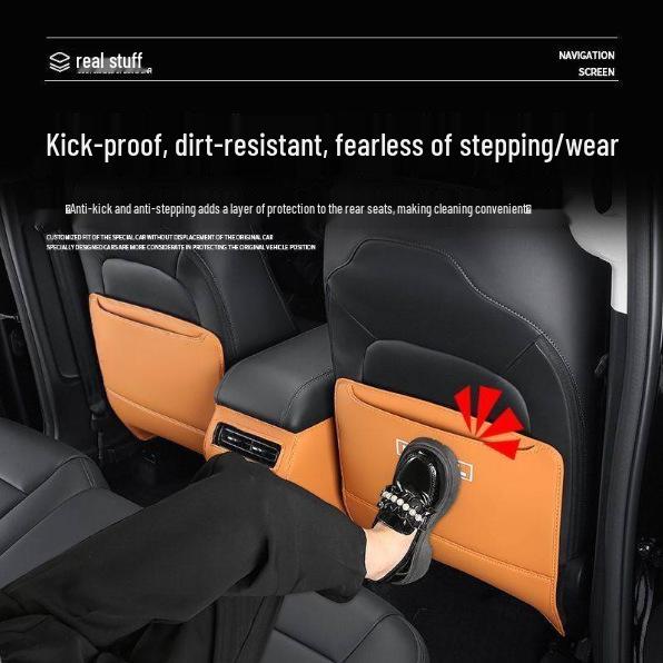 Haval Menglong Hi4-T Leather Rear Armrest Kick Protection Mat