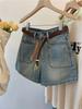 2023 New Women's High-Waist Denim Hot Pants: Summer Petite Fit