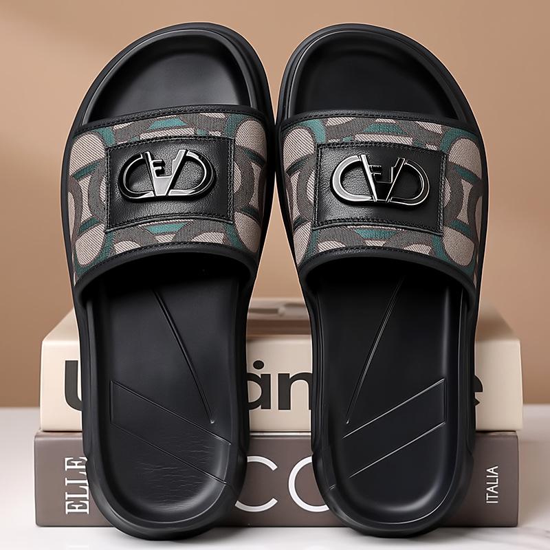 Fashion Summer New Sports Non-slip Outdoor Flip-flops for Men High Quality Outwear Beach Shoes Fashion Casual Leather Slippers Man