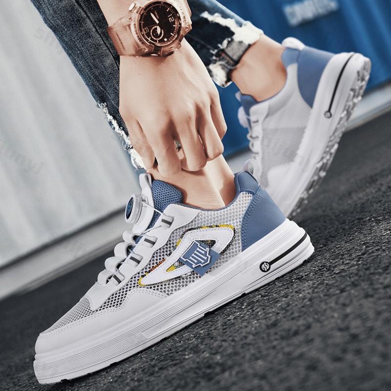 Fashion Summer Men's Shoes 2025 Fashion Trend Mesh Breathable Casual Shoes Versatile Sports Comfortable Lightweight Platform Sneakers