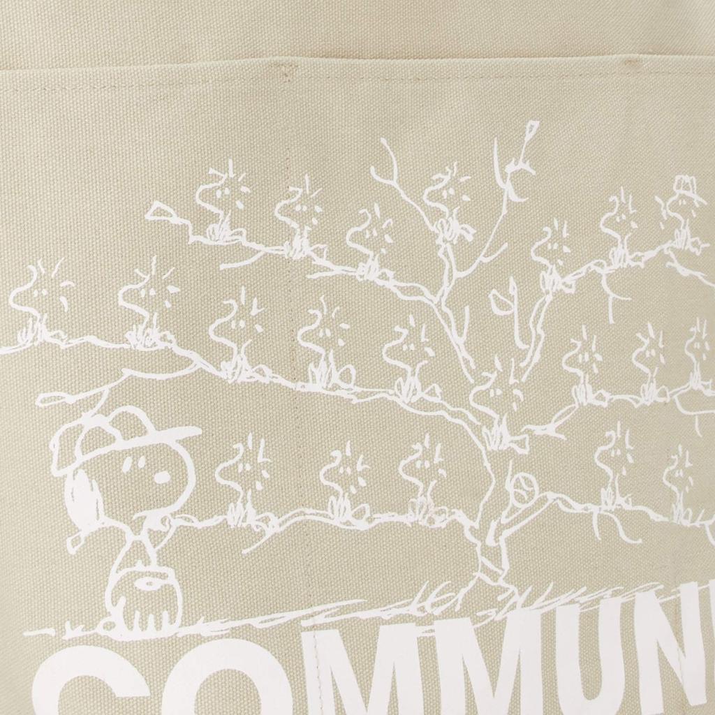 Snoopy Canvas Shoulder Bag SY1461GY Gray [Snoopy]