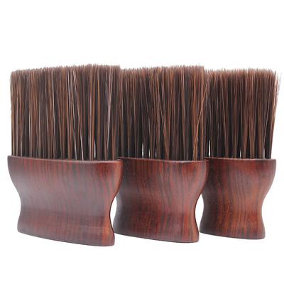 Rubber Wood Chipping Hairbrush Soft Brush Neck Brush Sharpening Fiber Hair Salon Hair Cutting Tools