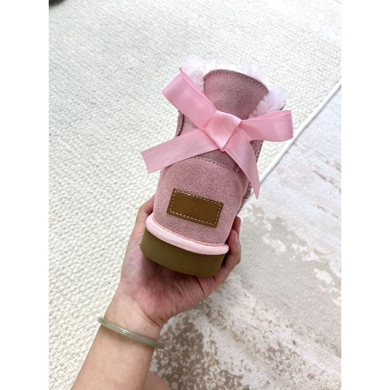 Single ribbon snow boots women`s winter