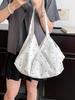 2026 Trendy Women's Korean Polka Dot Tote Bag - Large Capacity, Lazy Summer Style