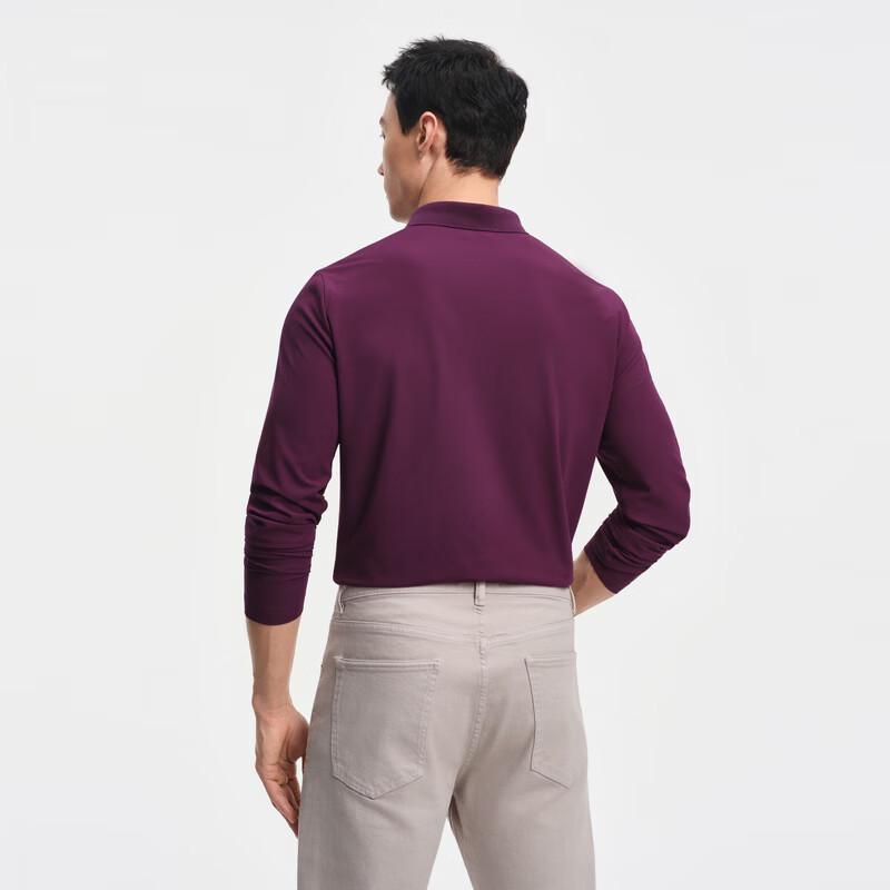Biyinlefen Men's Long Sleeve Polo Shirt