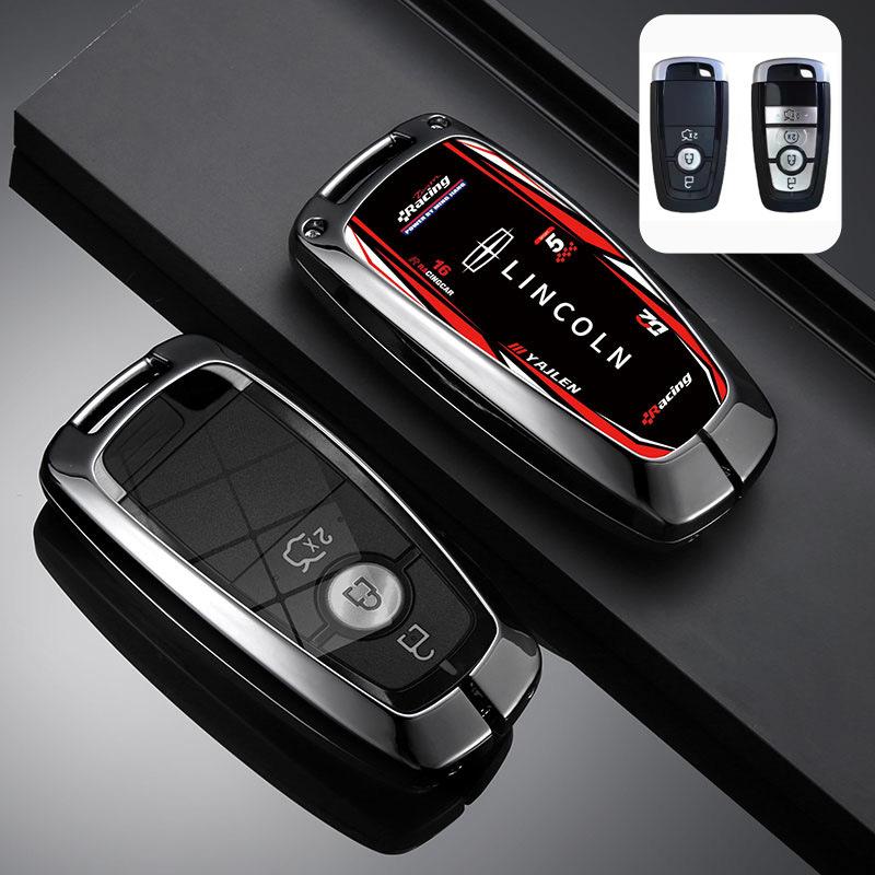 TPU Car Key Cover Case Bag for Lincoln Continental MKC MKZ MKX Navigator Z Nautilus Aviator Corsair 2017 2018 2019 2022 Keychain Q2