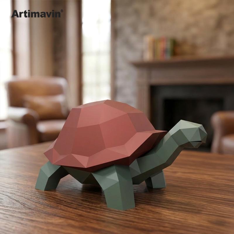 3D Turtle Origami Kit: Fun & Educational Indoor Decoration