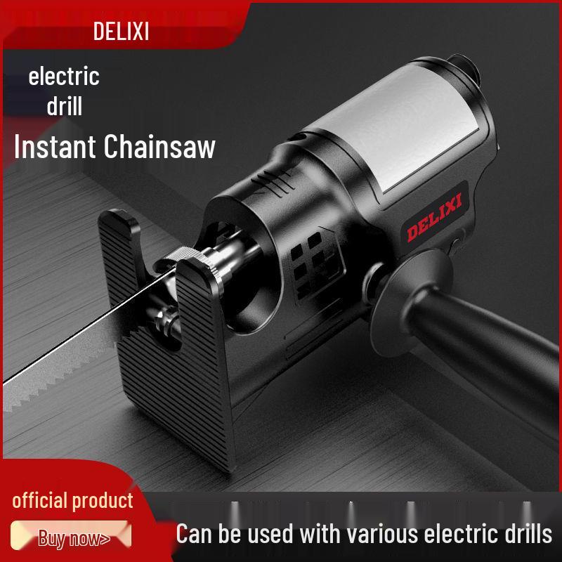 Delixi Electric Drill to Reciprocating Saw Adapter - Multifunctional Cutting Tool Accessory