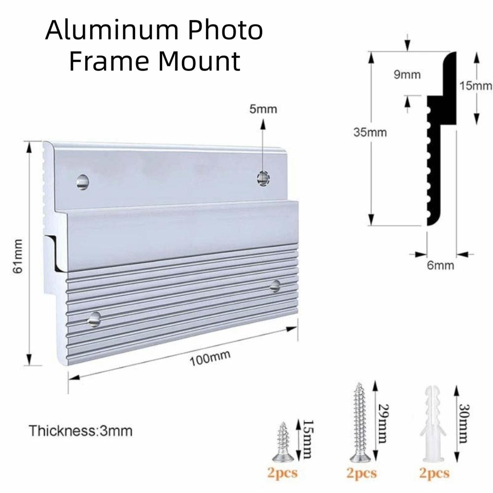 Cleme Z pentru Agățat Rame Foto Cleme Z 100mm/152mm Suporturi Metalice Suport pentru Tablouri Agățat Tablouri